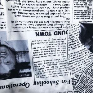 Periódico impreso tela de gamuza