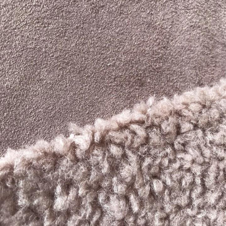 Suede With Wool Fabric