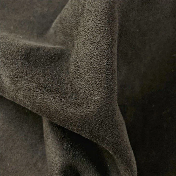 100% Polyester Knitting Suede With Interlock Fabric