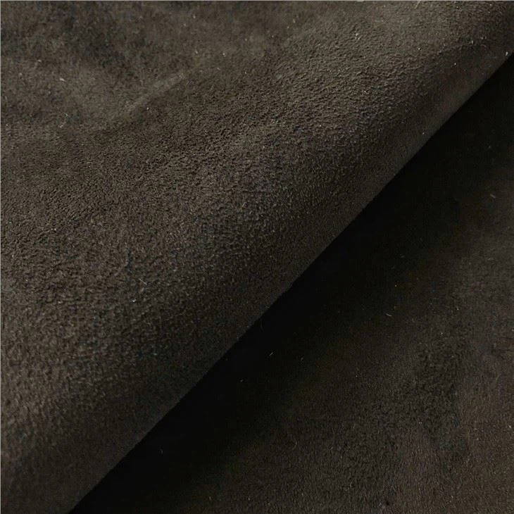 100% Polyester Knitting Suede With Interlock Fabric