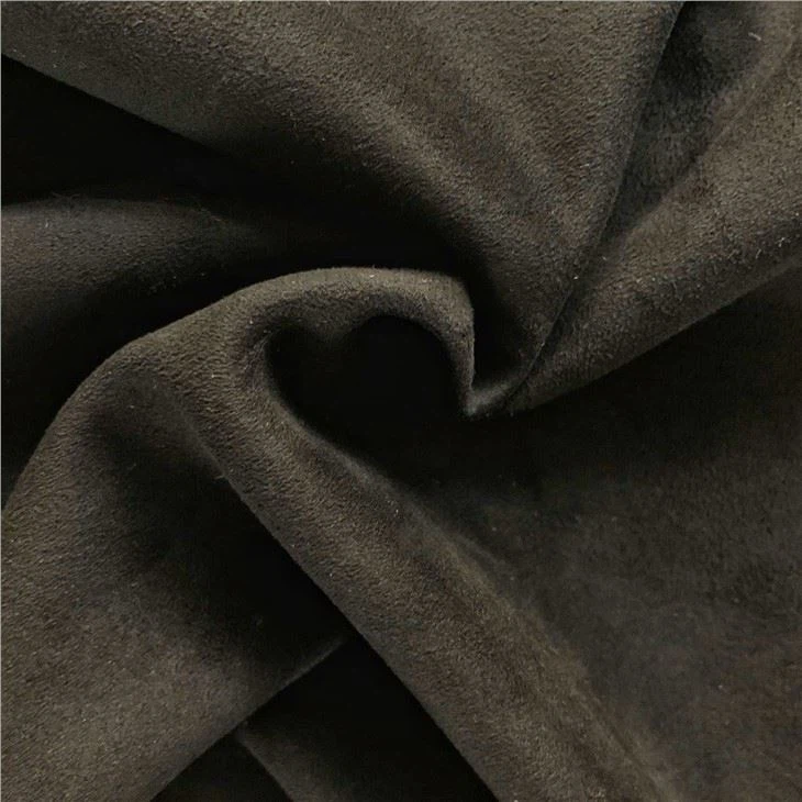 100% Polyester Knitting Suede With Interlock Fabric